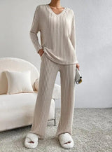 Casual 2-Piece Autumn Loungewear Set - The Next Door Neighbor 