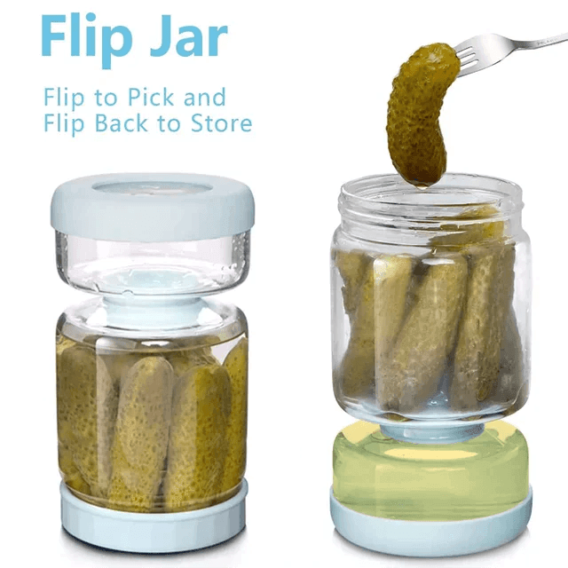 Glass Jug Pickles Jar With Strainer