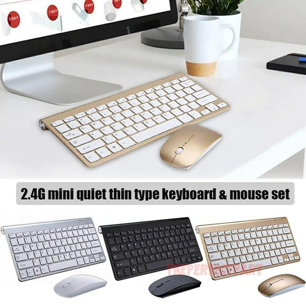 Mini Wireless Keyboard and Mouse Set for Mac Apple Computer - The Next Door Neighbor 