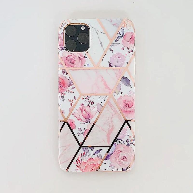 Geometric Pink Flower Case - The Next Door Neighbor 