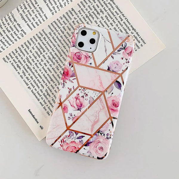 Geometric Pink Flower Case - The Next Door Neighbor 