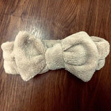 Coral Fleece Soft Bow Headbands - The Next Door Neighbor 