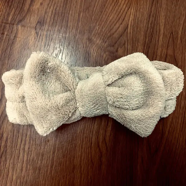 Coral Fleece Soft Bow Headbands