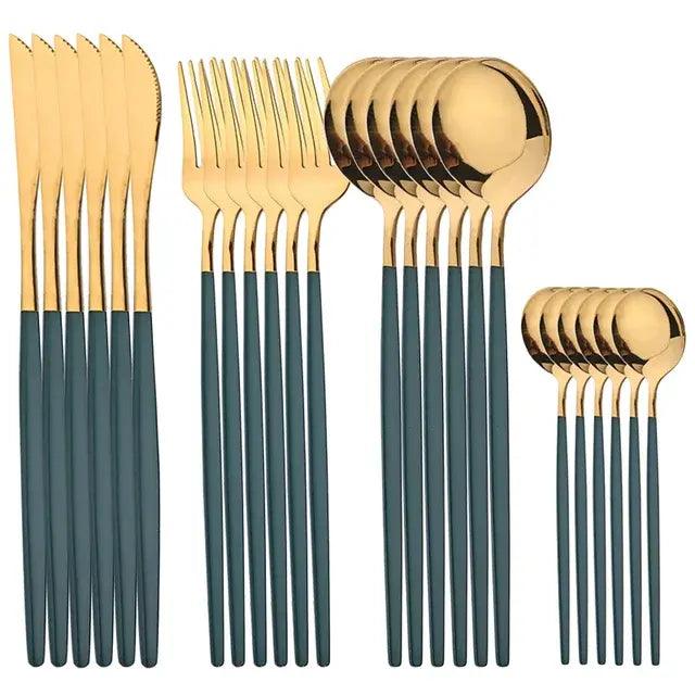 Golden Stainless Steel Cutlery Set