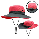 Ponytail Wide Brim Sun Hat