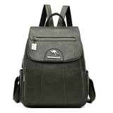 Vintage Charm Leather Backpack