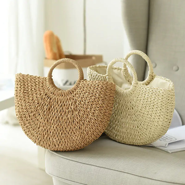 Boho Handmade Straw Bag