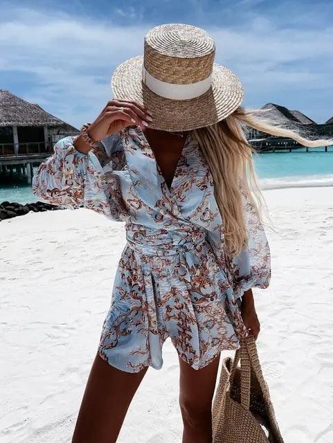 Boho Beach Jumpsuit: Summer Elegance - The Next Door Neighbor 