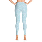 Topical Seas Blue Ocean Swirl Yoga Leggings - The Next Door Neighbor 