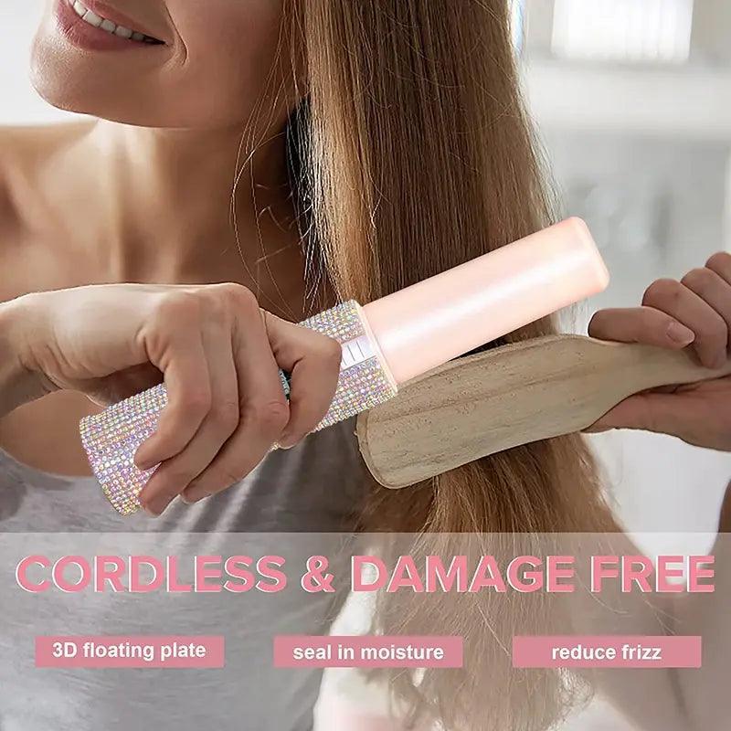 2-IN-1 Electric Hair Straightener And Curler - The Next Door Neighbor 