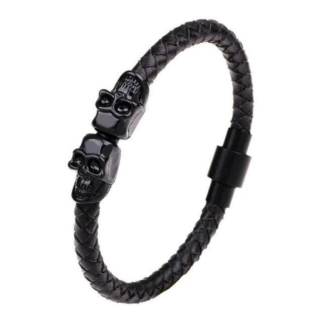 Classic Hand Woven Multi-Layered Leather Bracelet - The Next Door Neighbor 