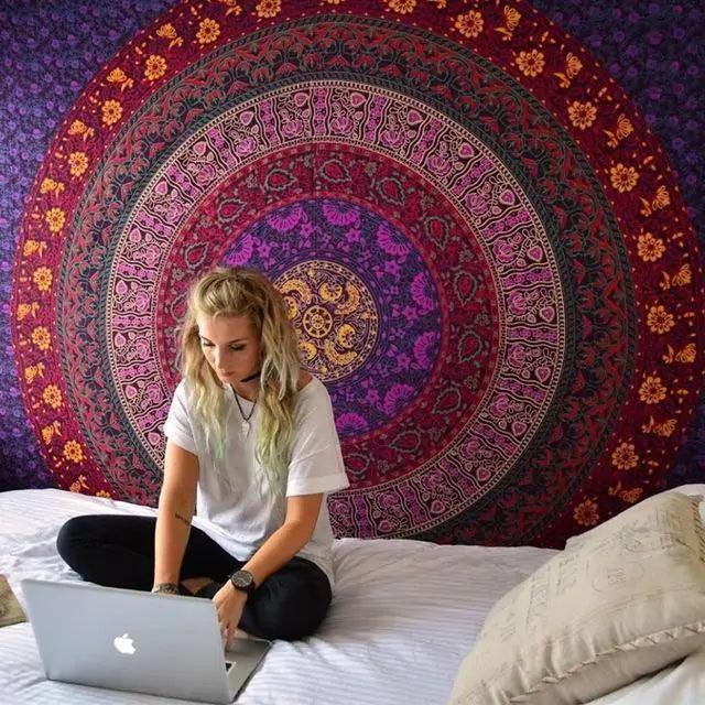 Colorful Mandala Tapestry - The Next Door Neighbor 