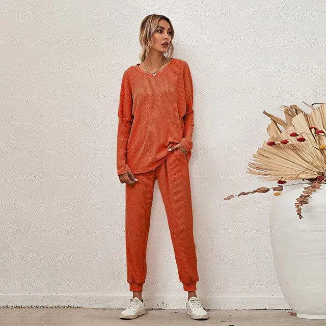 Fashion Casual Solid Sleepwear Set - The Next Door Neighbor 