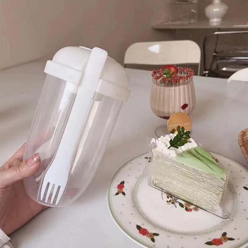 Shaker Cup Container with Fork Set - The Next Door Neighbor 