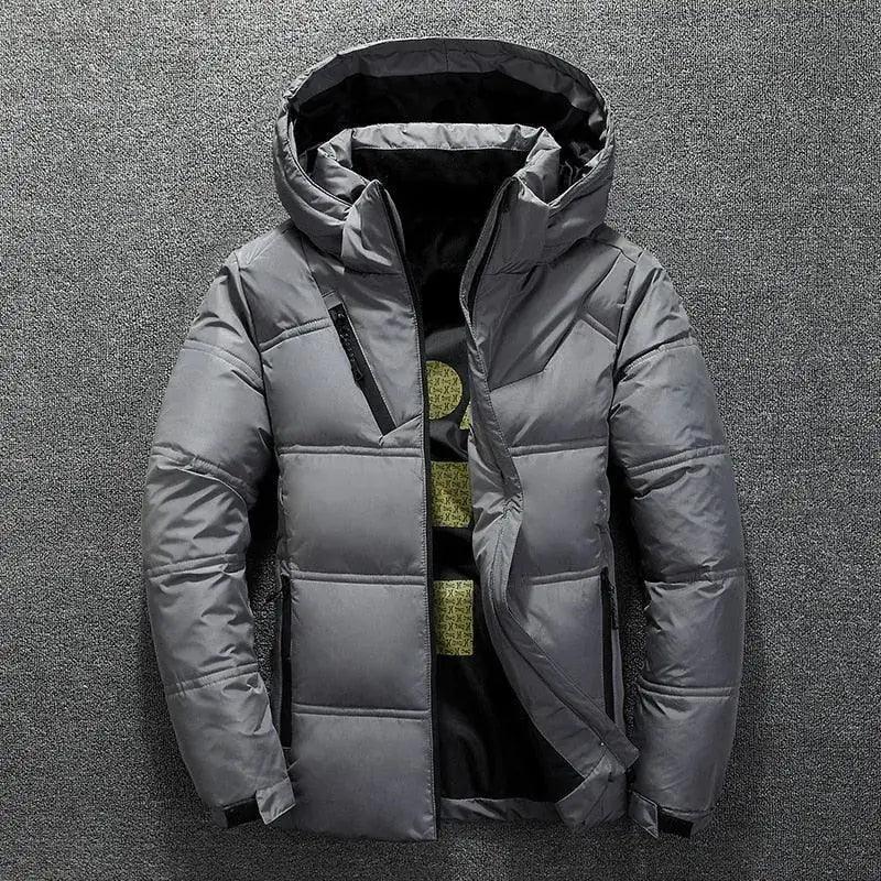 Men's White Duck Down Jacket - The Next Door Neighbor 