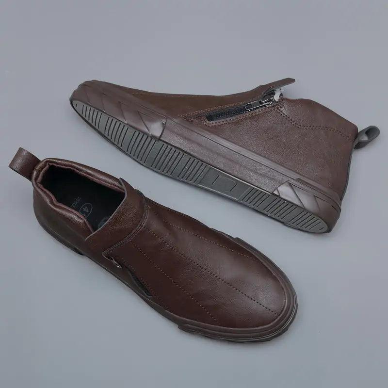 Vulcanized Leather Loafers - The Next Door Neighbor 