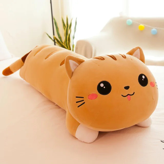 Cute Long Cat Pillow - The Next Door Neighbor 