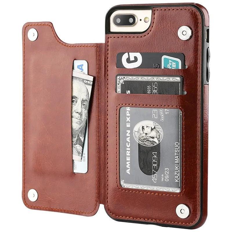 Folio - Retro Card Holder Phone Case - The Next Door Neighbor 