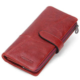 Stylish Genuine Leather Women's Long Wallet