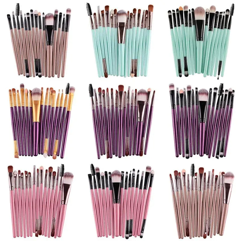 15 Pieces Brush Makeup Kit