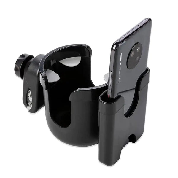 Stroller Cup Holder With Phone Holder