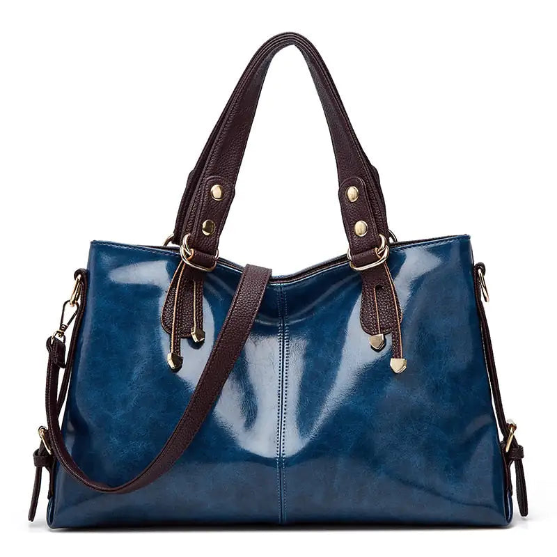 Kathie Leather Tote Purse - The Next Door Neighbor 