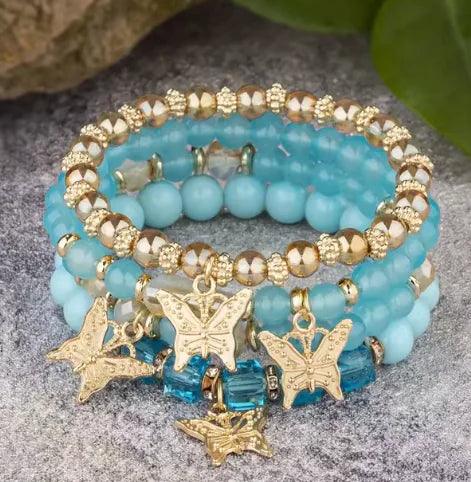 Butterfly Bliss Beaded Bracelets