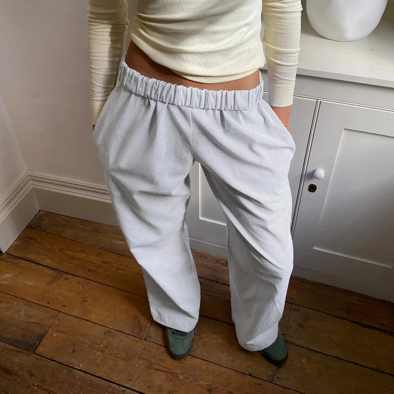 Low Waist Casual Striped Pants