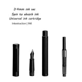 Samurai Black Metal Fountain Pen - The Next Door Neighbor 