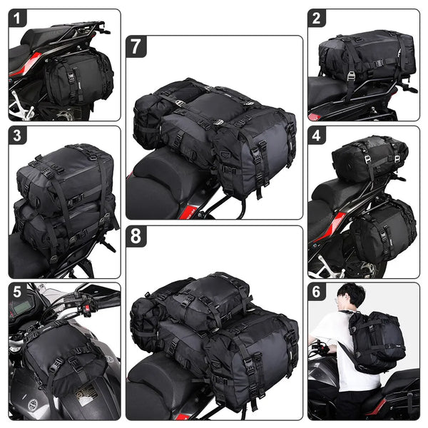 Waterproof Motorcycle Rear Seat Bag