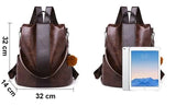 Women's Travel Leather Backpack