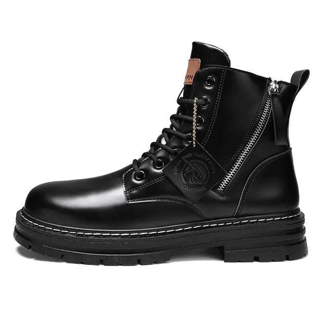 Superior All-Weather High-Top Men's Leather Boots - The Next Door Neighbor 