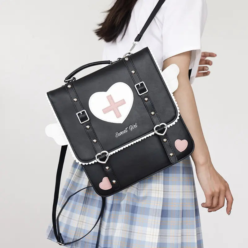 "Sweet Girl" Heart & Cross Backpack