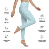 Topical Seas Blue Ocean Swirl Yoga Leggings - The Next Door Neighbor 