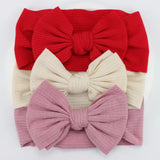 3Pcs Knit Baby Headband Bow Set