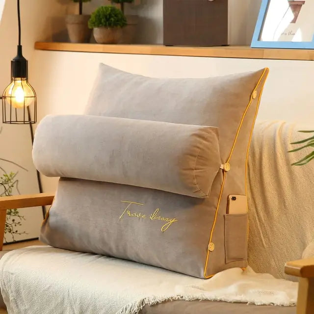 Luxury Triangle Reading Pillow - The Next Door Neighbor 