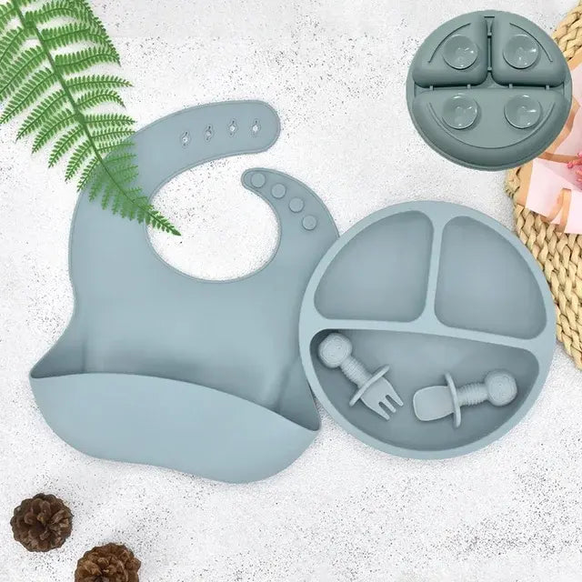 Baby Silicone Plate Set - The Next Door Neighbor 