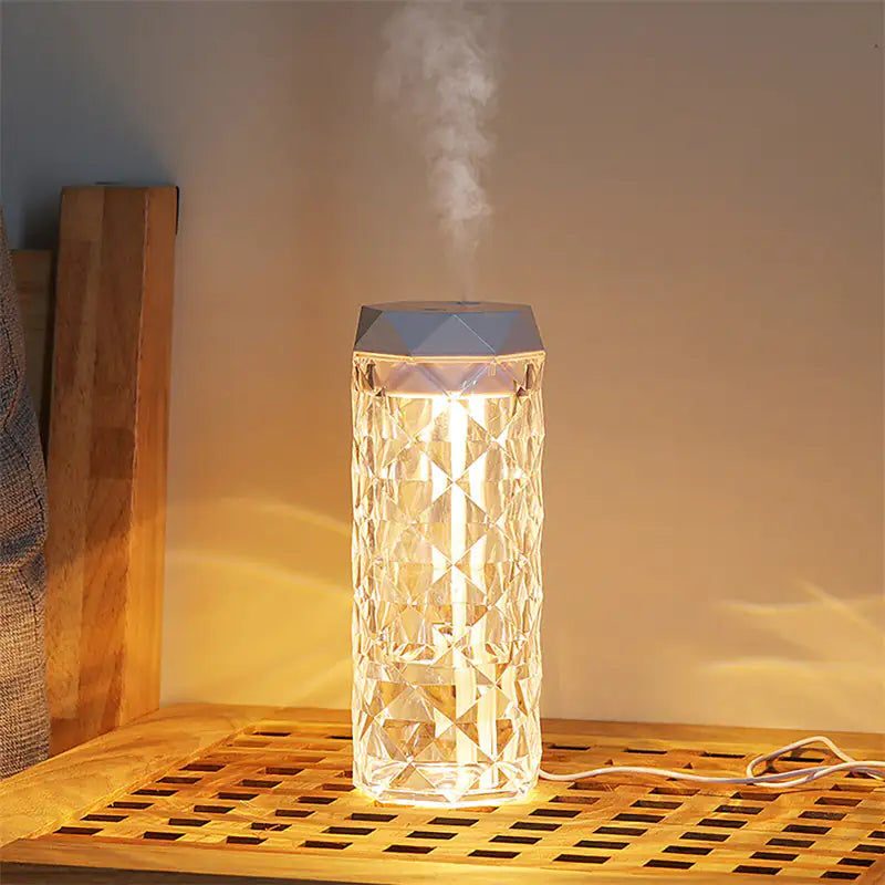 Crystal Lamp Air Humidifier Color Night Ligh