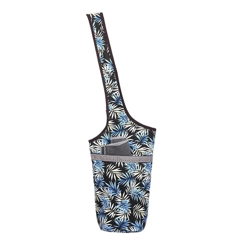 Bohemian Style Yoga Mat Bag with Large Zipper Pocket