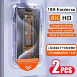 2PC 8K Oleophobic Coating Privacy Screen Protector for iPhone - The Next Door Neighbor 