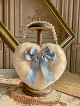 Coquette Plush Heart Handbag - The Next Door Neighbor 