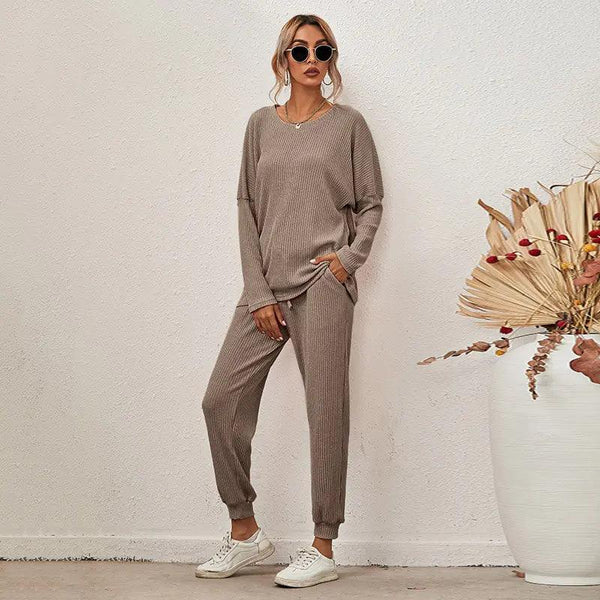 Fashion Casual Solid Sleepwear Set - The Next Door Neighbor 