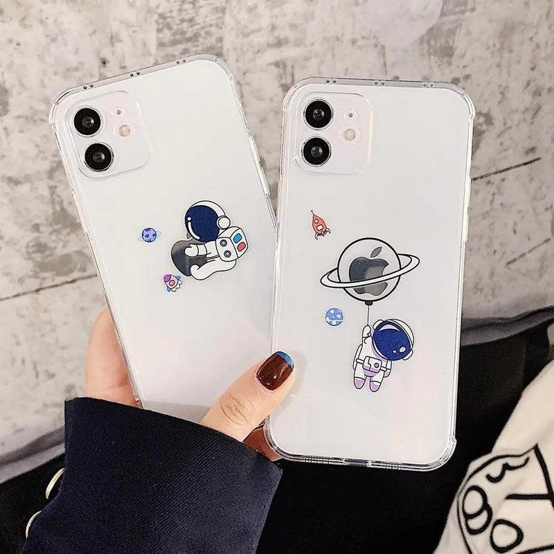 Astronaut Clear Phone Case - The Next Door Neighbor 