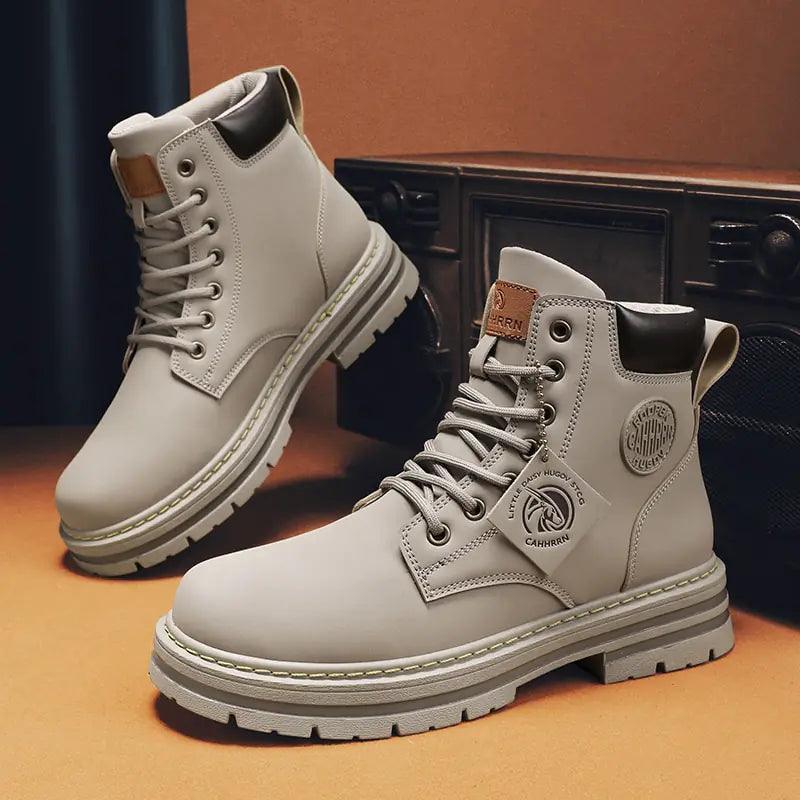 Superior All-Weather High-Top Men's Leather Boots - The Next Door Neighbor 