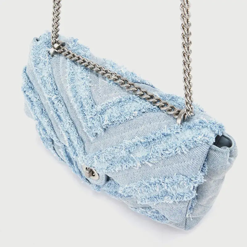 Denim Chain Bag - The Next Door Neighbor 