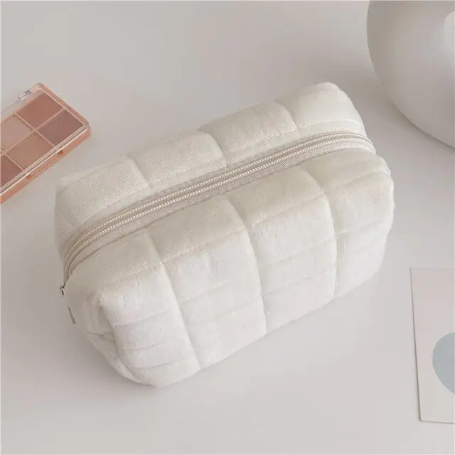 Cute Faux Fur Makeup Bag