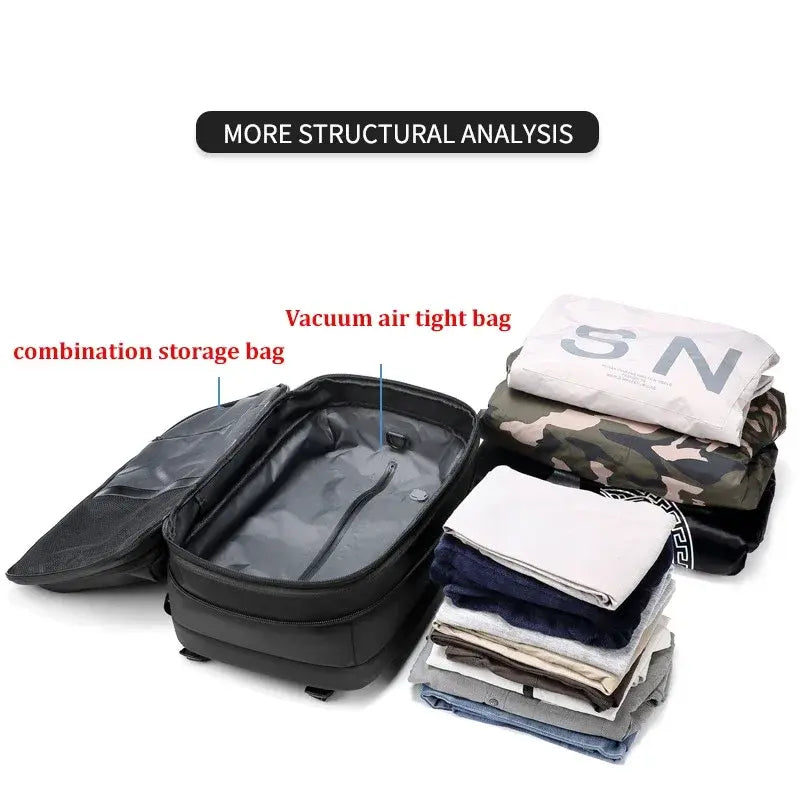 Vacuum Compression Large Capacity Travel Backpack