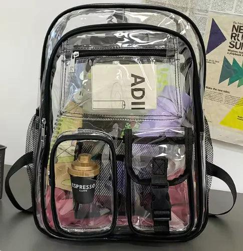 Heavy-Duty Transparent School & Travel Book Bag