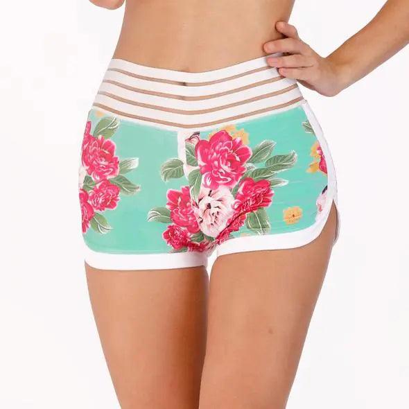 High Waist Floral Shorts - The Next Door Neighbor 