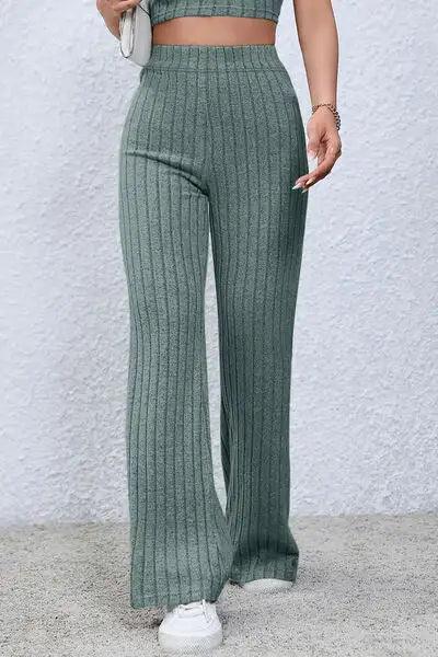 High Waist Flared Pants